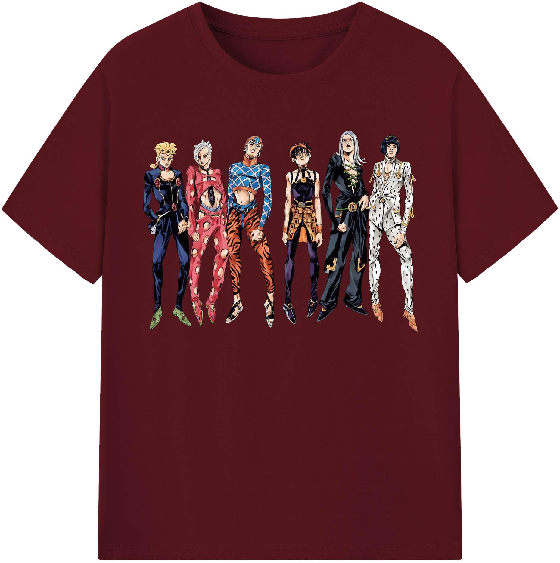 （画像用） ジョジョの奇妙な冒険 JoJo's Bizarre Adventure 綿100％半袖Tシャツ（フロントプリント）